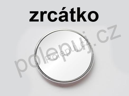 Svatba - svatební placka - zrcátko - 56 mm - srdcová - B023