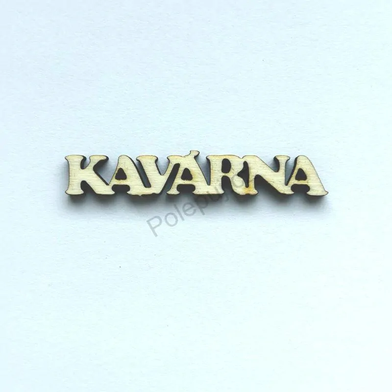 Kavárna - mini nápis z překližky / na tvoření a dekorace
