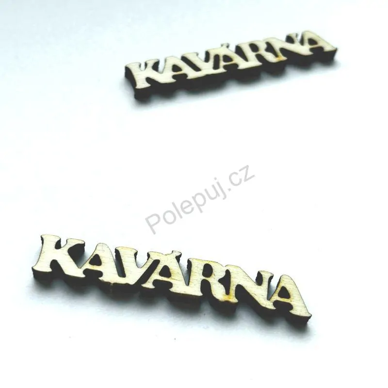 Kavárna - mini nápis z překližky / na tvoření a dekorace