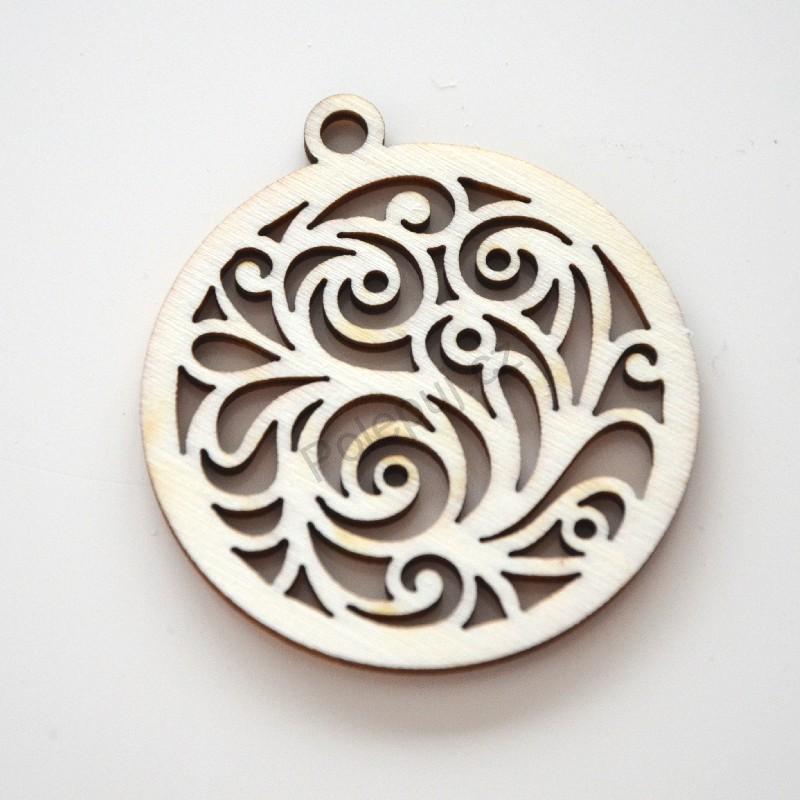 Ornament / vánoční dřevěná ozdoba na stromeček, na dárky