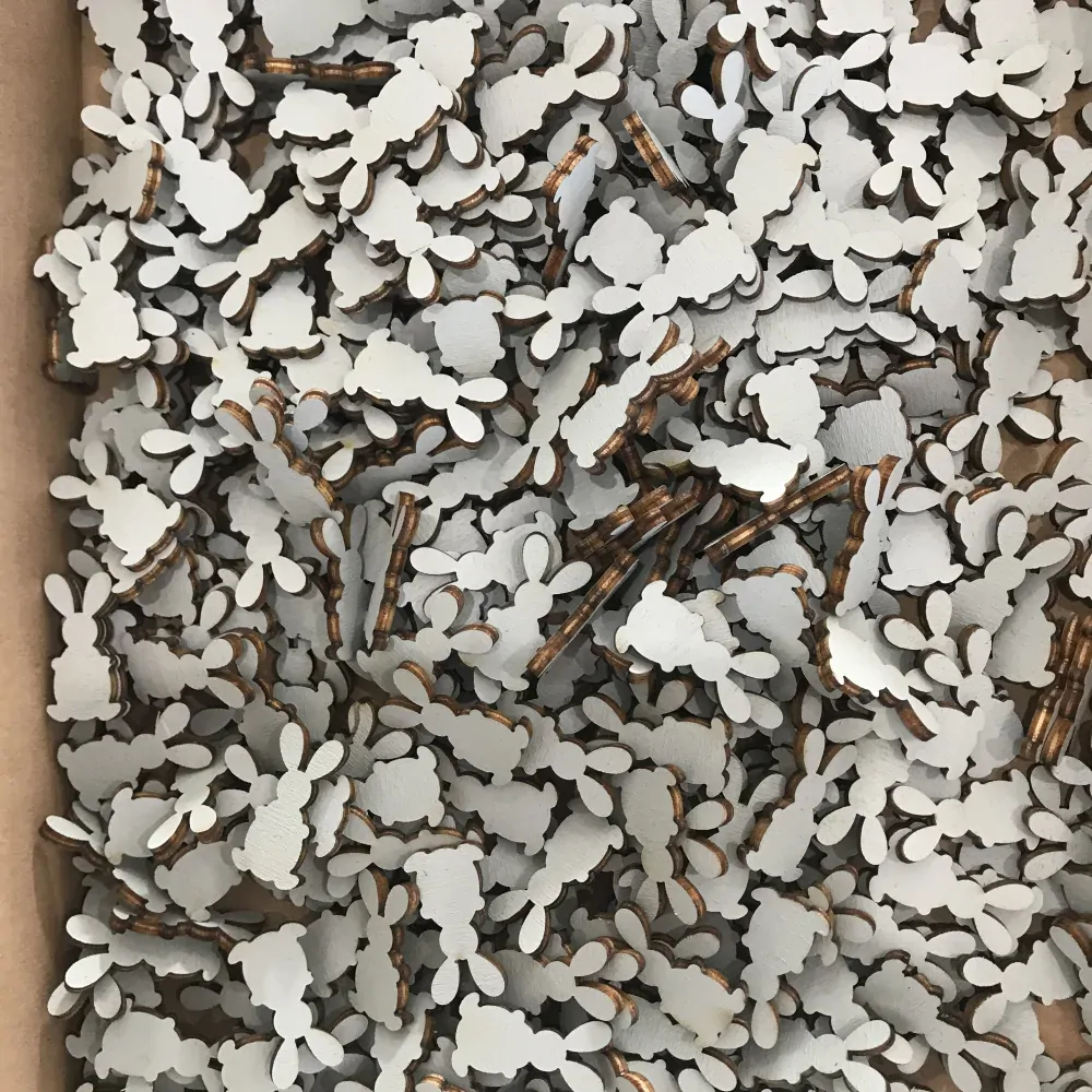 Zajíčci 3 cm - velikonoční dekorace / materiál na tvoření