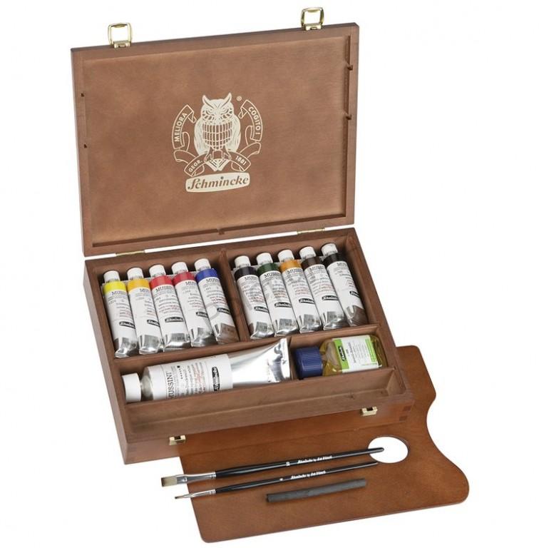 Luxusní dárková sada / olejové barvy Mussini 10x35ml v kufříku