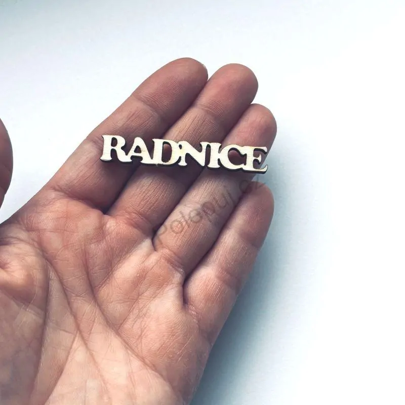 Radnice - mini nápis z překližky / na tvoření a dekorace