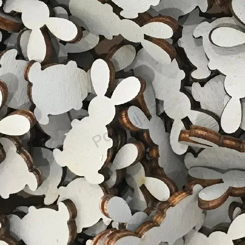 Zajíčci 3 cm - velikonoční dekorace / materiál na tvoření