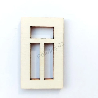Dveře / dvířka / okna / okénka na domeček - dřevěné výřezy z překližky dekorační