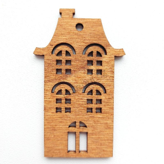 Domky / Domy / Domečky - dekorace a ozdoby z dřevěné překližky