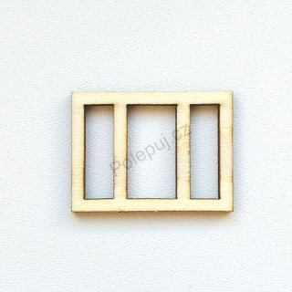 Dřevěná okna / okénka - dekorace na scrapbook a další tvoření