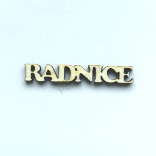 Radnice - mini nápis z překližky / na tvoření a dekorace