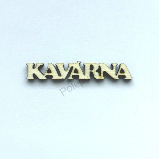 Kavárna - mini nápis z překližky / na tvoření a dekorace