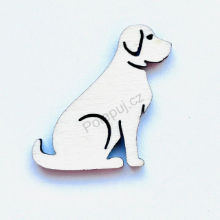Pes / pejsek z dřevěné překližky - výřezy na tvoření a dekorace