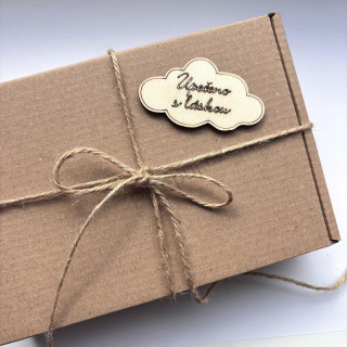 Upečeno s láskou - cedulka s nápisem / dřevěné dekorace 