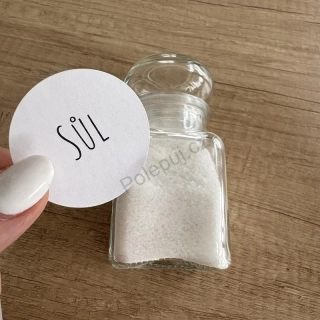 Etikety na kořenky kulaté (48 ks) - opakovaně lepící - snímatelné samolepky