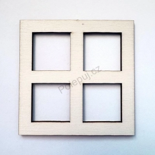Dřevěná okna / okénka 8 cm - dekorace a další tvoření